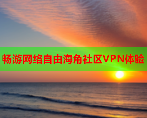 畅游网络自由海角社区VPN体验